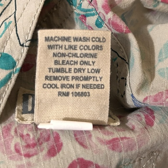 Duluth Trading Heirloom Gardening Overalls S Floral Cargo Utility Jumpsuit - Picture 9 of 9